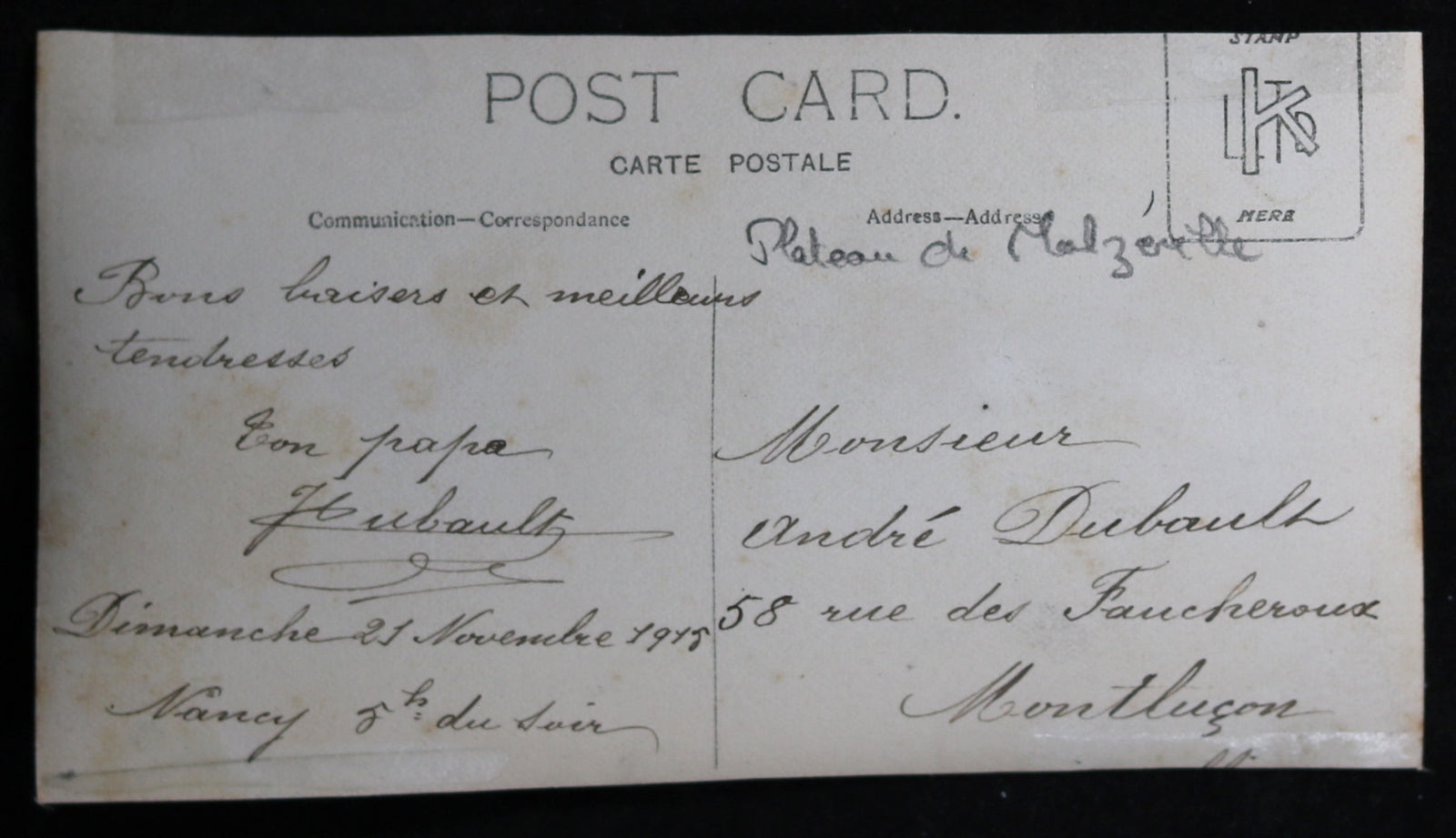 Photo guerre 14-18 accident avion Voisin 1915 près Nancy (Meurthe)