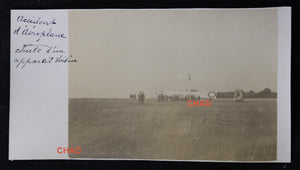 Photo guerre 14-18 accident avion Voisin 1915 près Nancy (Meurthe)