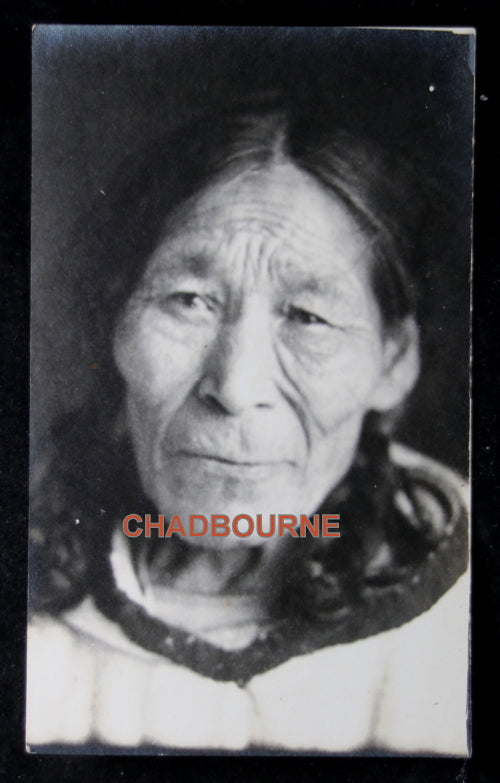 Photo of old Inuit woman, Beaver Alaska