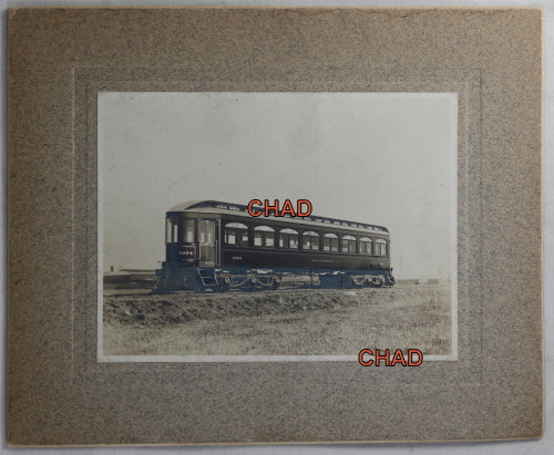 Photo of trolley car built by John Stevenson  early 1900s