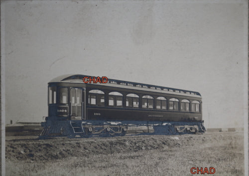 Photo of trolley car built by John Stevenson  early 1900s