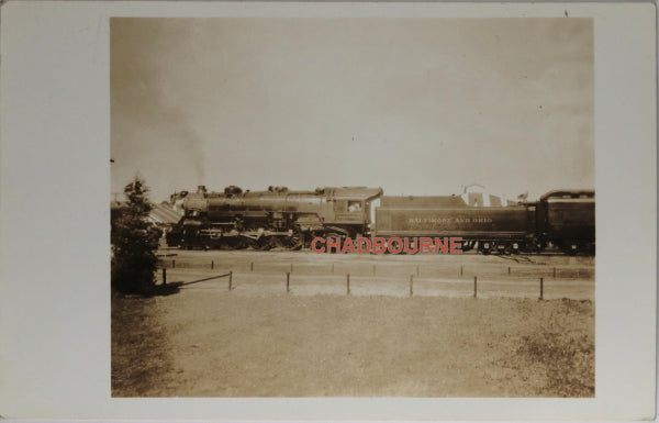 Photo postcard Baltimore & Ohio RR locomotive ‘President Washington’