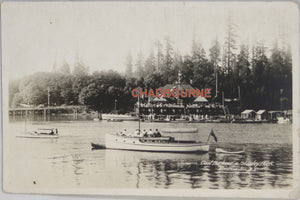 Photo postcard Coal Harbor and Stanley Park, Vancouver B.C. c. 1920