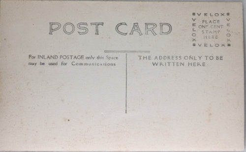 Photo postcard farmer ploughing field with two horses Canada c. 1910