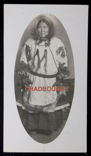 Photo postcard of Arctic Coast Inuit woman c. 1915