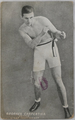Photo postcard of French Boxer Georges Charpentier (1920s)