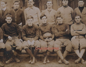 Photo postcard of football team, Montgomery County PA. USA c. 1912