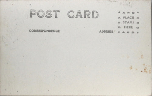 Photo postcard tourists at lodge in mountains c. 1910