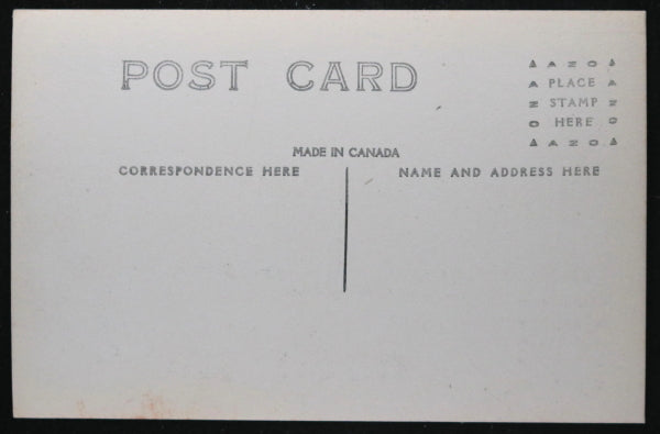 Photo postcard vintage cars in Stanley St. Garage Montreal c. 1910