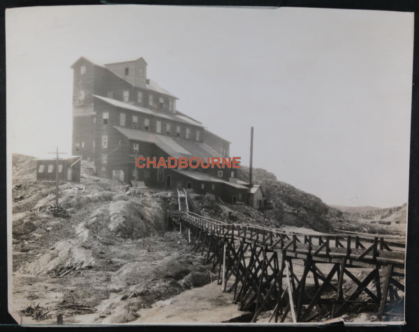 Photo of Mond Nickel Mine flotation plant, Coniston Ontario c. 1920s