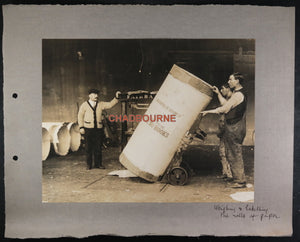 Photo of paper weighing, Grands Falls Newfoundland paper mill. c. 1930