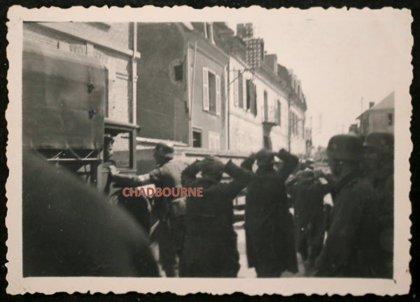 Photo prisonniers de guerre à Château-Gontier France (Juin 1940)