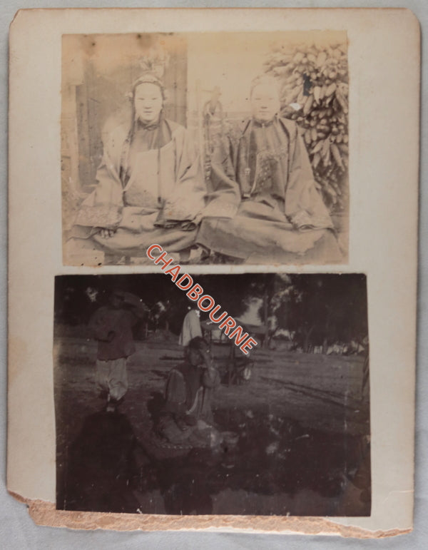 Photos American missionary Dr. T.W. Ayers, Chinese people early 1900s