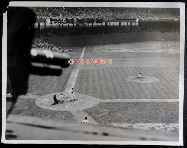 Photo television Brooklyn Dodgers & N.Y. Giants Polo Grounds @1950s Photo television Brooklyn Dodgers & N.Y. Giants Polo Grounds @1950s
