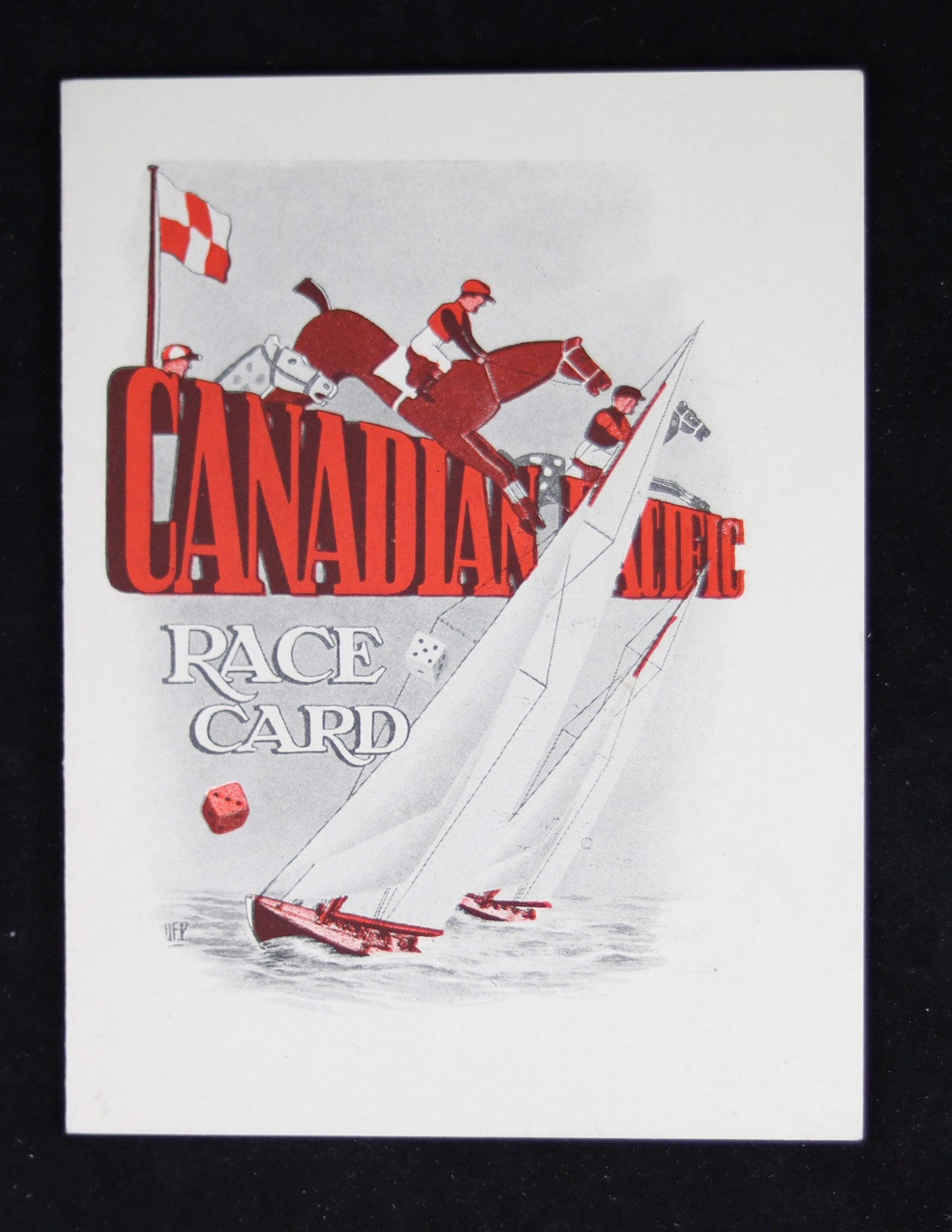 Post-WW2 Canadian Pacific – SS Empress of Scotland ‘Race Card’