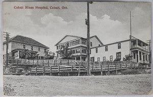 Postcard Cobalt Mines Hospital, Cobalt Ontario @1910