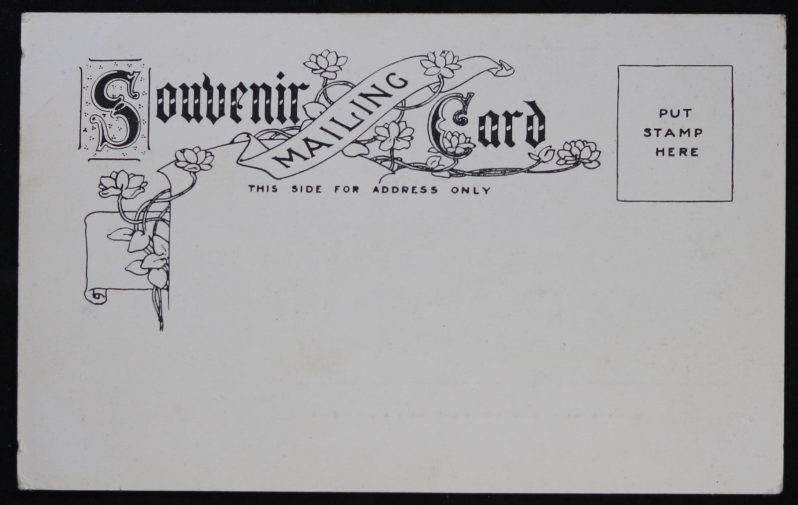 Postcard canoe party Lake Rosseau Muskoka Canada @1900