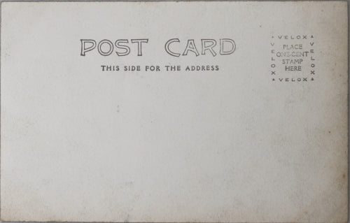 Postcard photo of building fire, Michigan c. 1910s