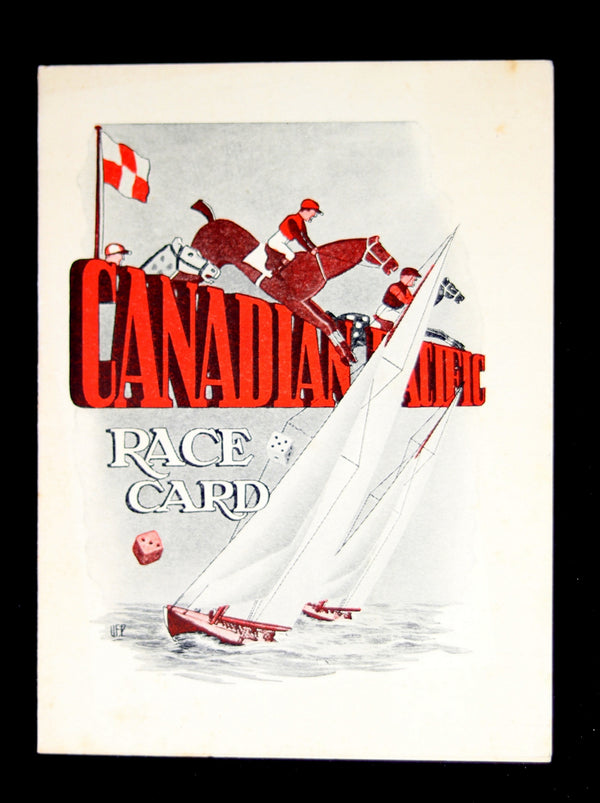 Pre-WW2 Canadian Pacific – SS Duchess of York ‘Race Card’ Pre-WW2 Canadian Pacific – SS Duchess of York ‘Race Card’