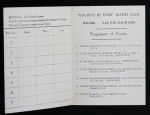 Pre-WW2 Canadian Pacific – SS Duchess of York ‘Race Card’