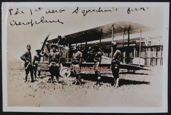 Pre and WW1-era group of 3 photos US 1st Aero Squadron