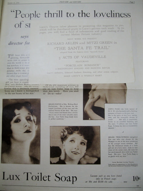 Preview and Review pictorial magazine - October 18th 1930