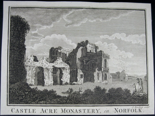 Print 'Castle Acre Monastery, in Norfolk'  @1790