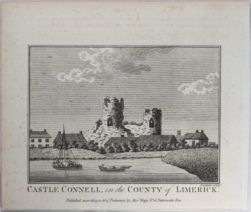 Print 'Castle Connell, in the County of Limerick' @1790