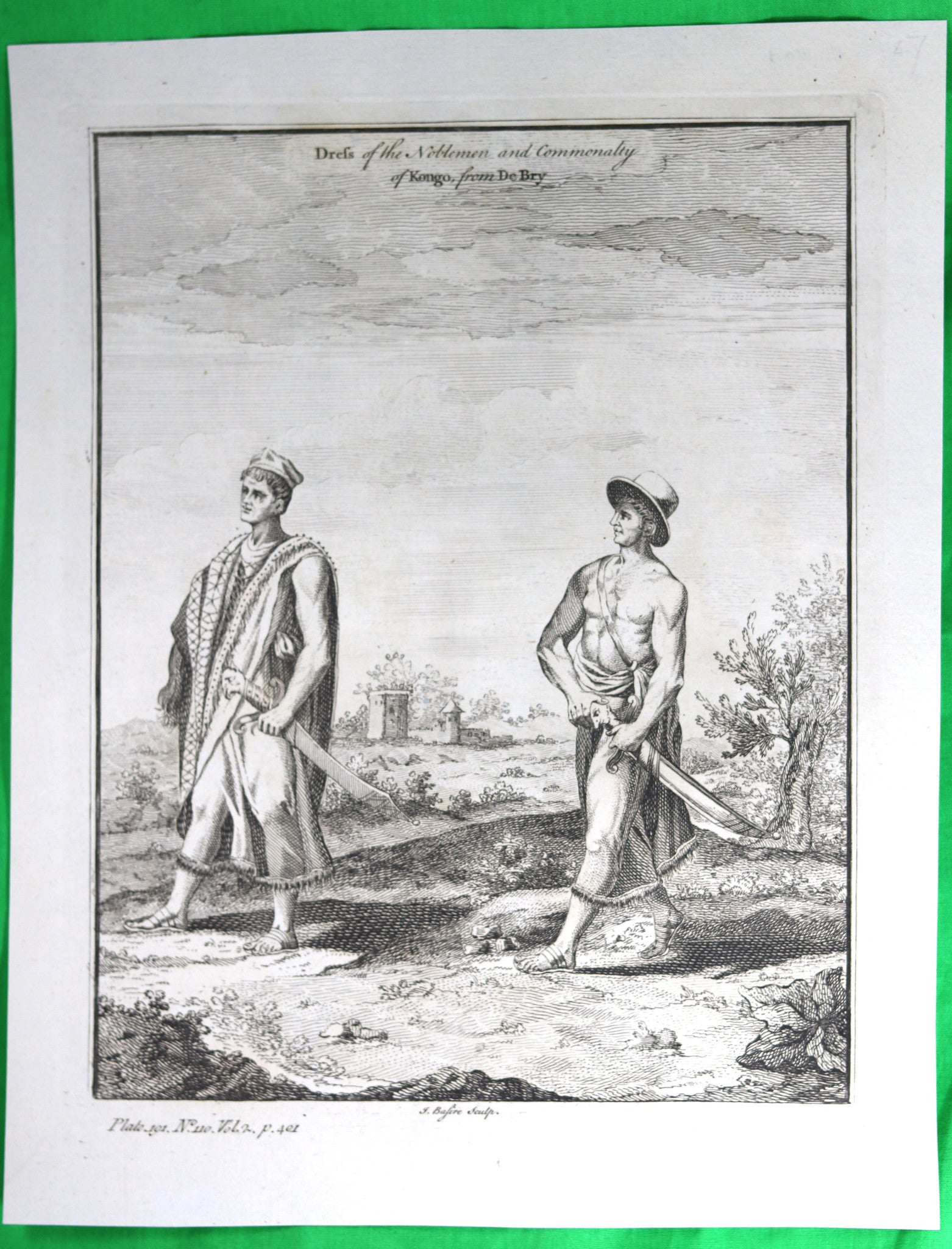 Print ‘Dress of Noblemen of Kongo’ @1747