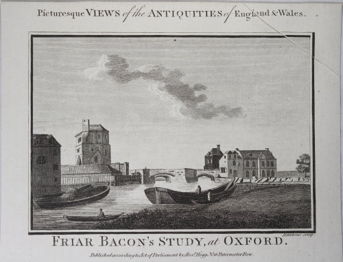 Print 'Friar Bacon's Study, at Oxford'  1786