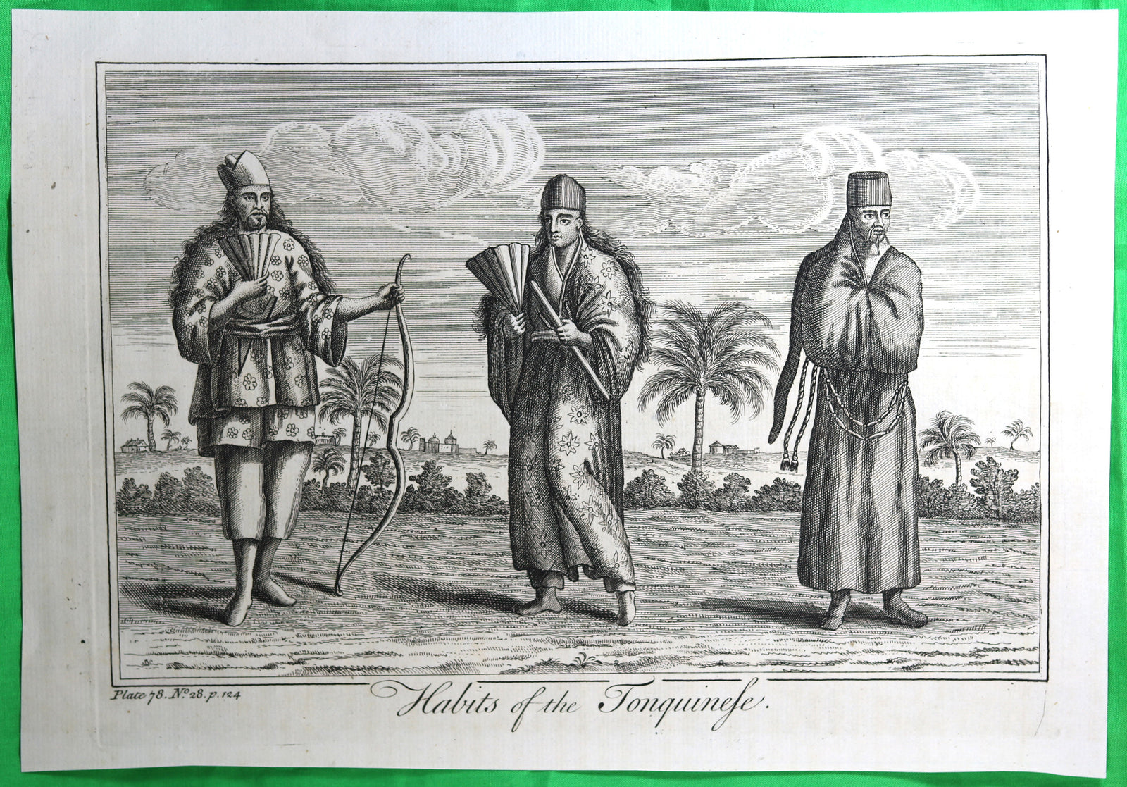 Print ‘Habits of the Tonquinese’ Nathaniel Parr @1753