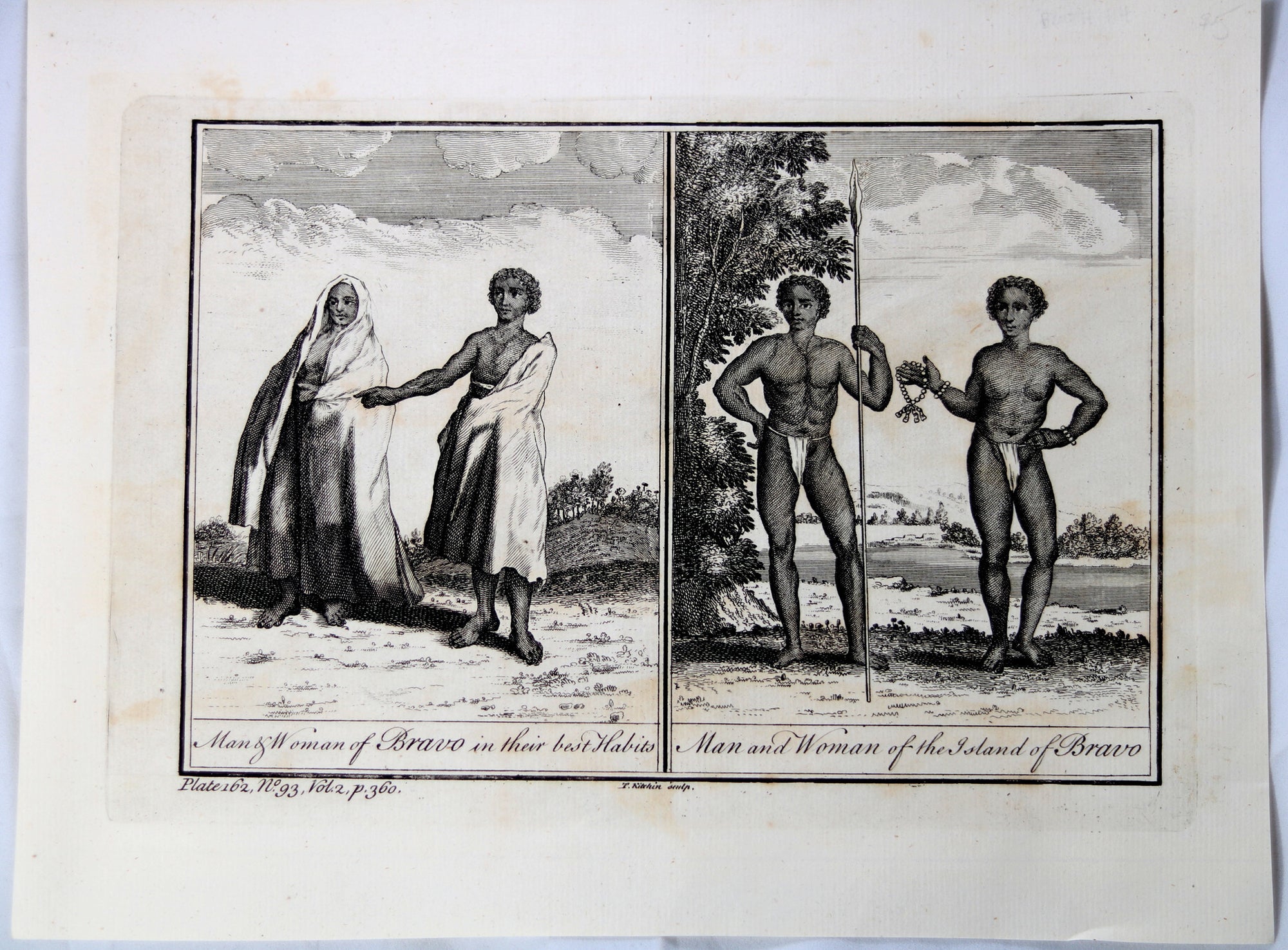 Print ‘Man and Woman of the Island of Bravo’ @1745-1747