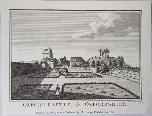 Print 'Oxford Castle, in Oxfordshire' @1790