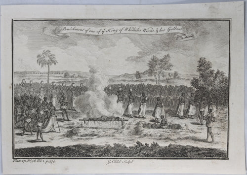 G. Child print 'Punishment one of King of Whidah's wives' 1745-7