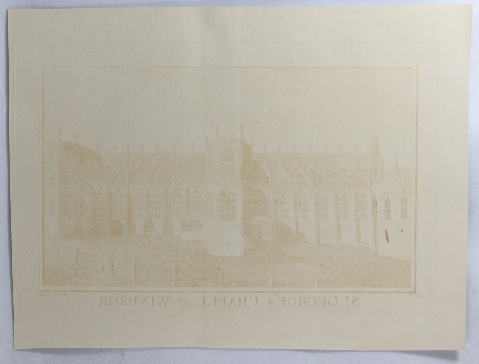 Print ‘St. George’s Chapel at Windsor’ @1795