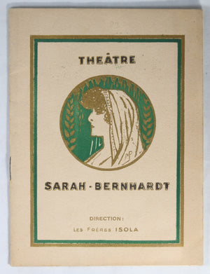 Programme Théatre Sarah Bernhardt 1932-33