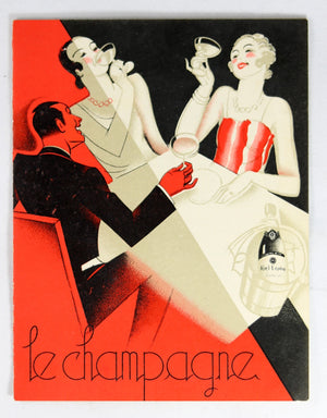 Publicité Art Deco pour champagne ‘Abel Lepitre’ (Ludes)