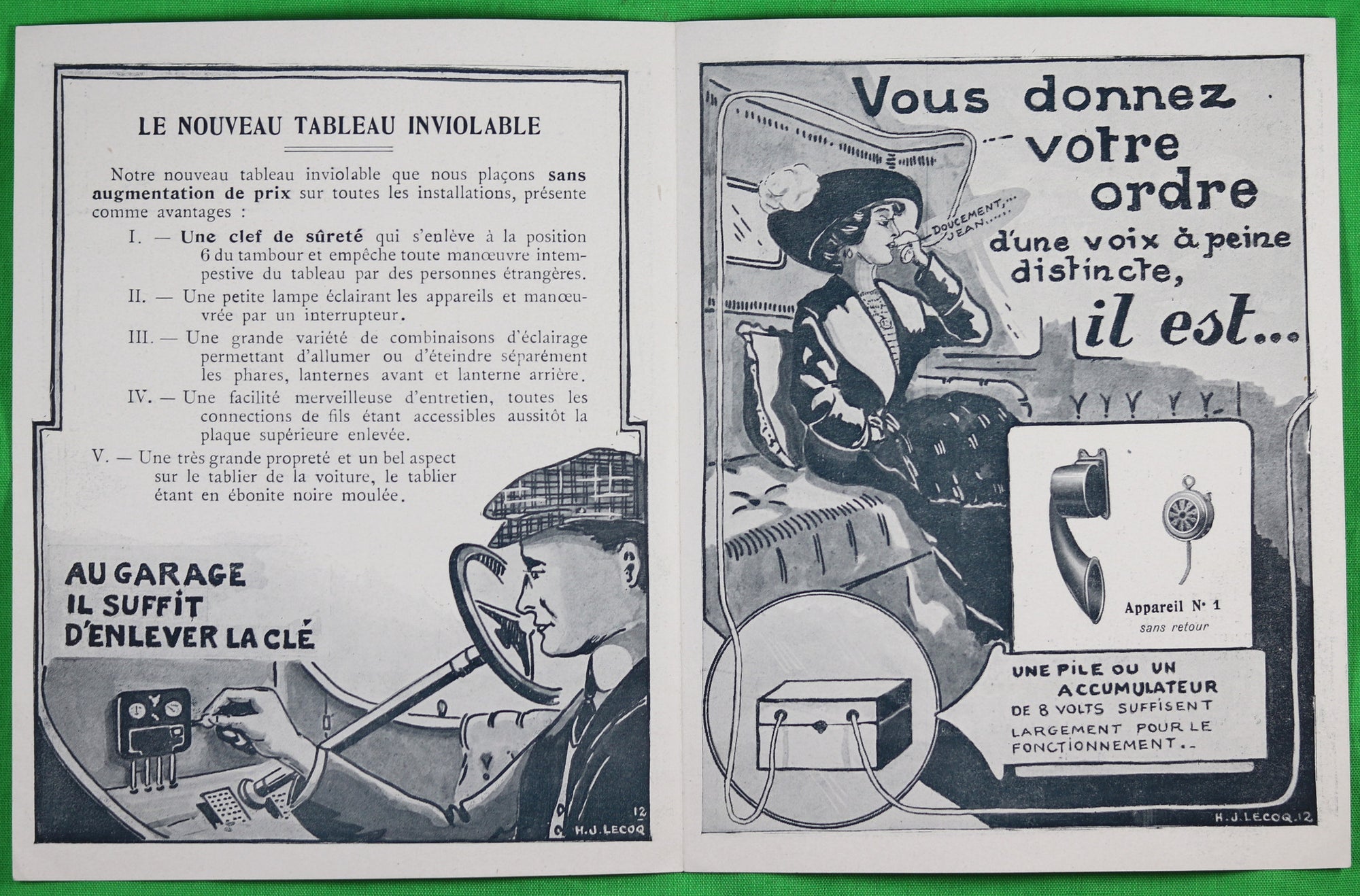 @1912 Pamphlet publicitaire pour Phares Ducellier (Paris)