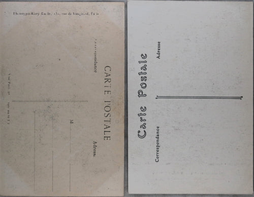 Quatre (4) cartes postales d'Ypres avec photos ruines (1914-15)