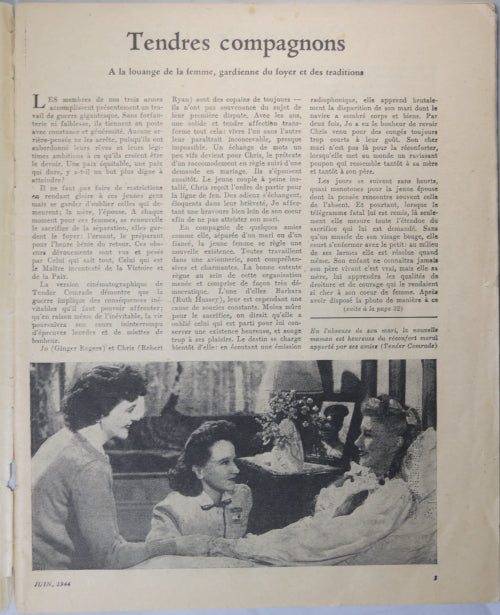 Québec magazine mensuel 'La Petite Revue' Juin 1944