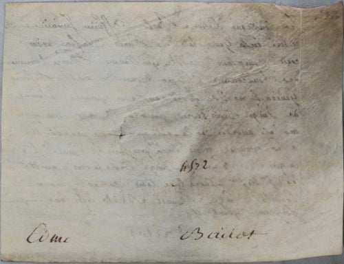 Quittance de Bailot, Officier Invalide pour gratification, Paris 1775