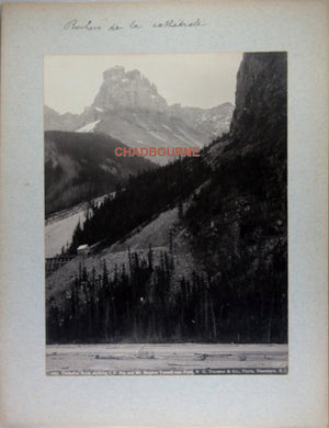 R.H. Trueman photo Cathedral Rock, Mt. Stephen tunnel CPR, B.C. c.1910