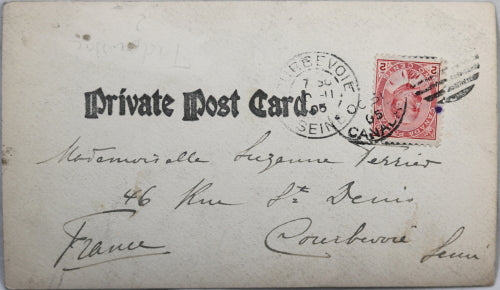 RPPC 1905 photo postcard Tadoussac Chapel Quebec