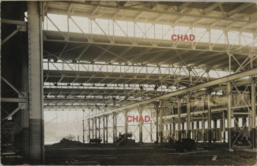 RPPC photo postcard of interior of large coal facility Ohio c.1910