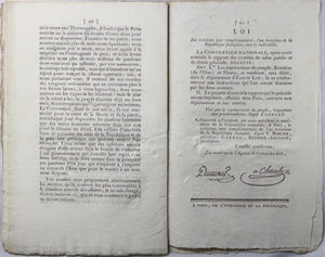 Rapport au comités Salut Public et Suréte Générale par Ysabeau sur Tellier -1795