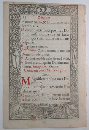 Renaissance page Plantin's Officii B. Mariae Virginis (1572) #1 of 7