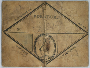 Revolution – 1798 Carte Civique de Bruxelles
