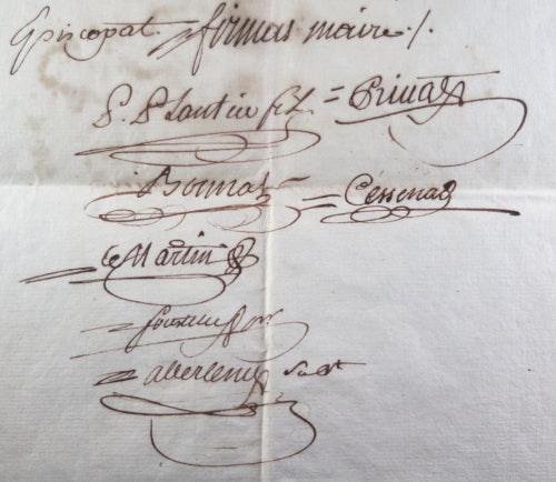 Révolution Alais (Gard) attestation maire pour Bannes d'Avéjan Evêque