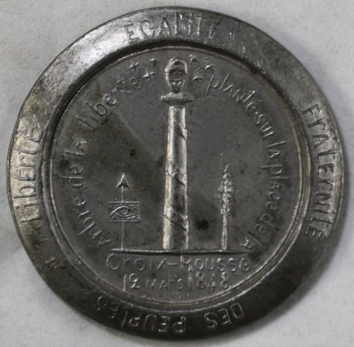 Révolution de 1848 (Canuts), arbre de la liberté Croix Rousse à Lyon