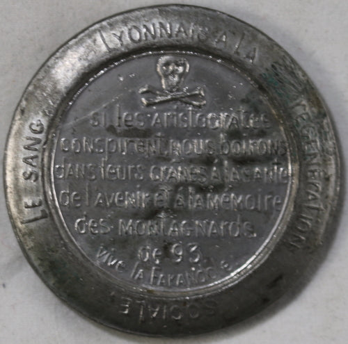 Révolution de 1848 (Canuts), arbre de la liberté Croix Rousse à Lyon